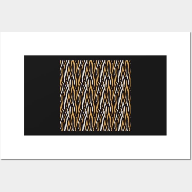 Modern Tiger Stripe Design Wall Art by greenoriginals